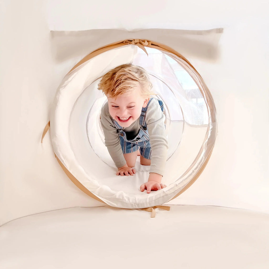 Tiny Land® Discovery 5-in-1 Play Tunnel - Kids Pop-Up Crawl Tunnel for Indoor & Outdoor Play